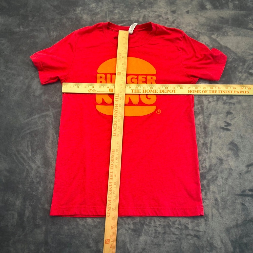 Burger King T-Shirt Mens Medium Red Burger Logo Graphic Tee Crew Neck Fast Food - Picture 3 of 10
